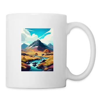 Glencoe Scotland Vintage Travel Poster Souvenir - Mug - white - Right