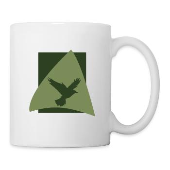 Vogelschwarm Vogel Fliegen - Tasse - Weiß - Rechts