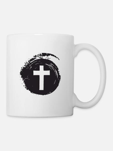 Croix Chrétien Chrétien - Mug blanc - blanc