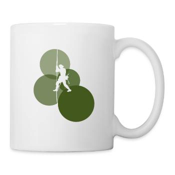Kletterer Bergsteiger Felsklettern - Tasse - Weiß - Rechts