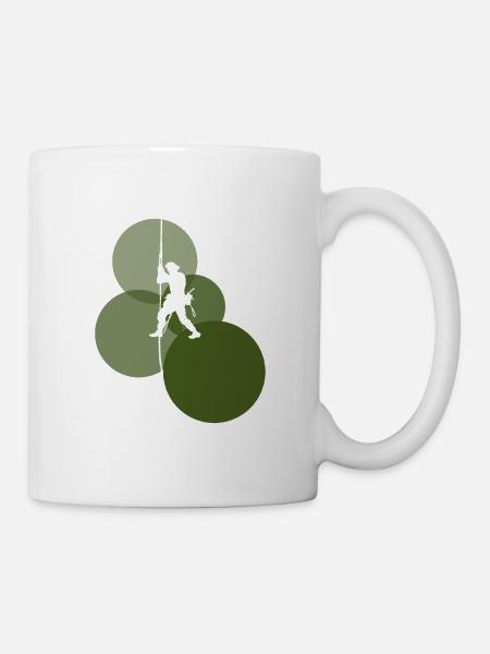 Kletterer Bergsteiger Felsklettern - Tasse - Weiß