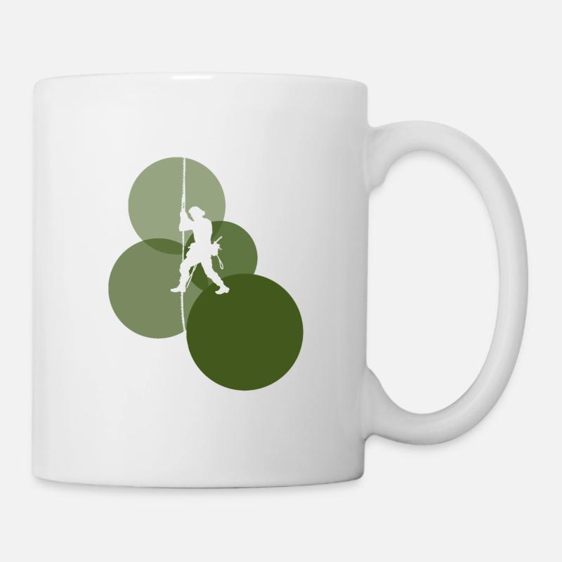 Kletterer Bergsteiger Felsklettern - Tasse - Weiß