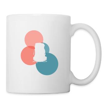 Backpacking Wanderung Rucksack - Tasse - Weiß - Rechts