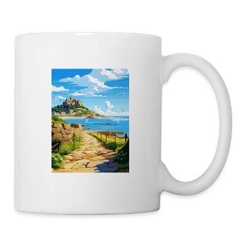 Marazion Cornwall Vintage voyage affiche Souvenir - Mug blanc - blanc - Droite