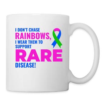 Le soutien arc-en-ciel aux maladies rares sensibilise le public - Mug blanc - blanc - Droite