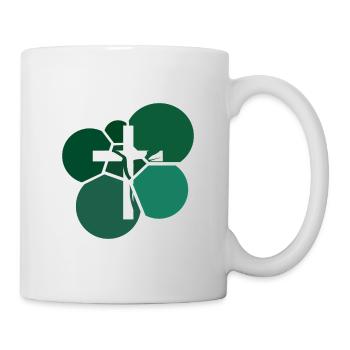 Bibelvers Kreuz Christ - Tasse - Weiß - Rechts