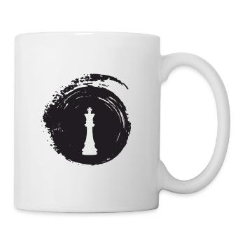 Schachbrett Schachspieler Strategie - Tasse - Weiß - Rechts
