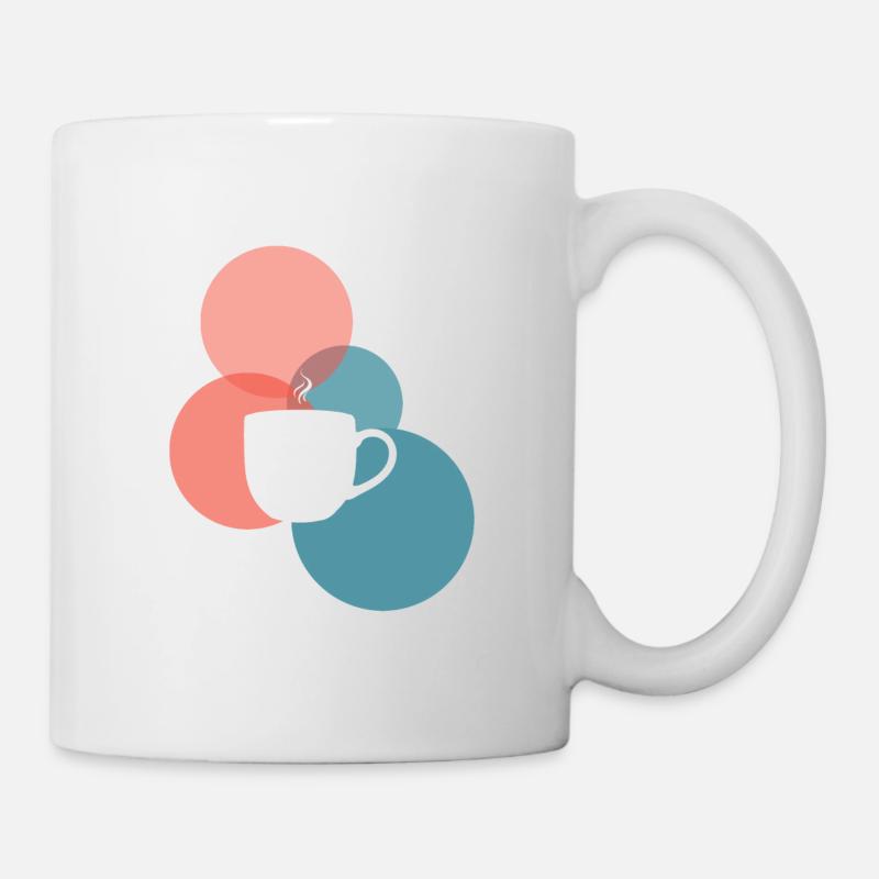 Café en grains de café Tasse à café - Mug blanc - blanc