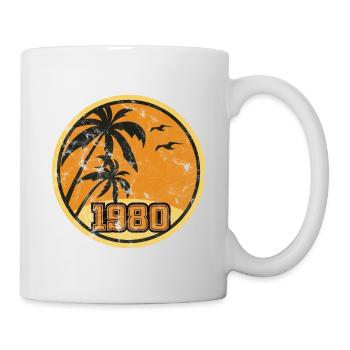 Vintage 1980 - Tasse - Weiß - Rechts