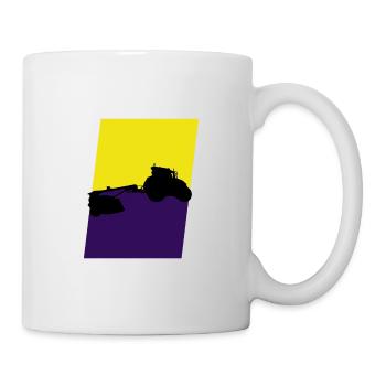 Agriculture, Vache, Agriculteur - Mug blanc - blanc - Droite
