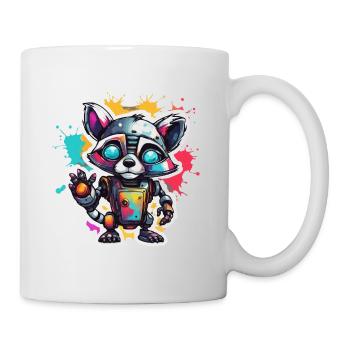 Robot Animal / AI / Mechanized Animals / Comic - Mug - white - Right