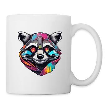 Roboter Tier / KI / Mechanisierte Tiere / Comic - Tasse - Weiß - Rechts
