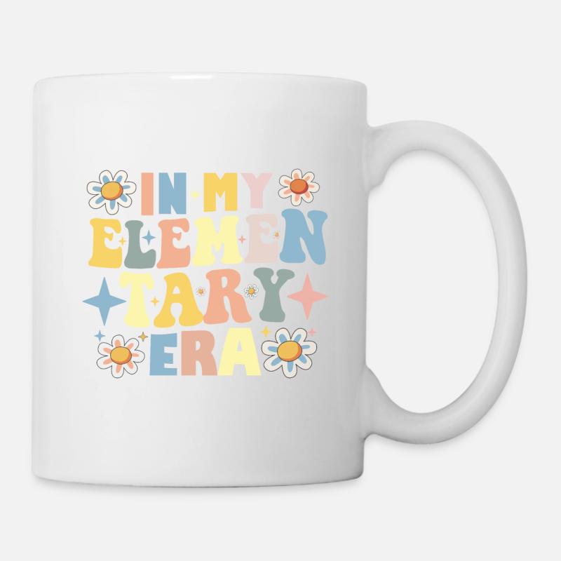 Lehrerschüler Schule in meiner Grundschule - Tasse - Weiß
