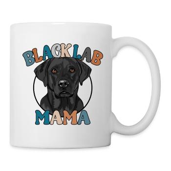 Black Lab Mom Dogs Dog Labrador Labbi Wilsigns - Mug - white - Right