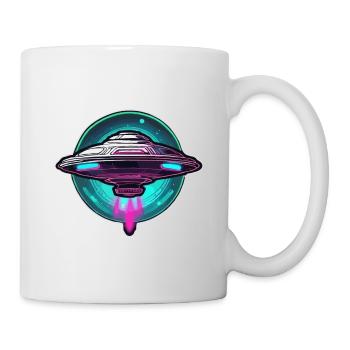 Alien / Vaisseau spatial / OVNI / Zone 51 / Tout / Mars - Mug blanc - blanc - Droite