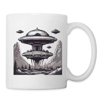 Alien / Spaceship / UFO / Area 51 / All / Mars - Mug - white - Right