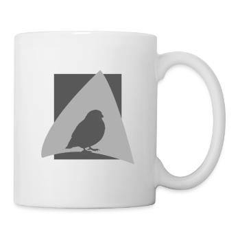 Observation des oiseaux perruches ailées - Mug blanc - blanc - Droite