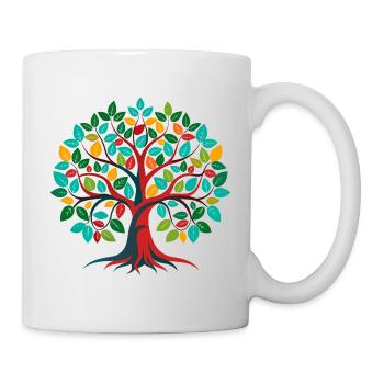 Baum des Lebens - Tasse - Weiß - Rechts