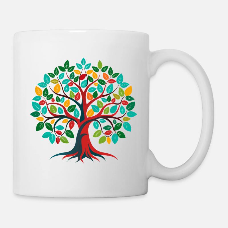 Baum des Lebens - Tasse - Weiß