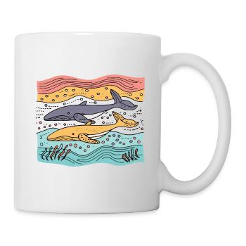 Free Whales in the Sea - Mug - white - Right