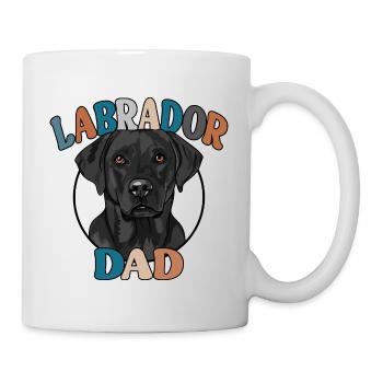 Labrador Dad Hunde Hund Labbi Wilsigns - Tasse - Weiß - Rechts