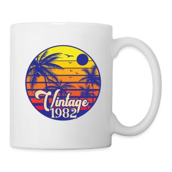 Millésime 1982 - Mug blanc - blanc - Droite