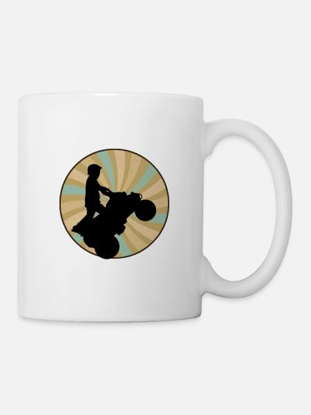 Quadfahrer ATV - Tasse - Weiß