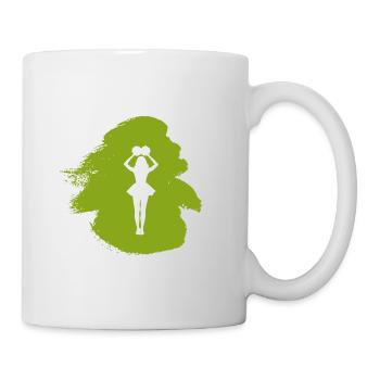 Mädchen Bommel Cheerleading - Tasse - Weiß - Rechts