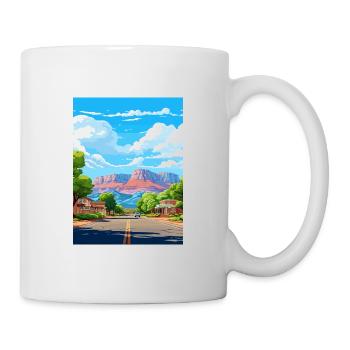 Springdale Utah affiches Vintage voyage affiche WPA - Mug blanc - blanc - Droite