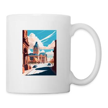 Syracuse New York State Vintage Reiseposter WPA - Tasse - Weiß - Rechts