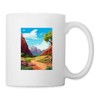 Zion National Park Utah Vintage Travel Poster WPA - Mug - white - Right