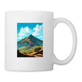 Mount Diablo California Vintage Reiseposter WPA - Tasse - Weiß - Rechts