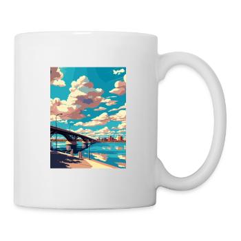 Tempe Town Lake Arizona Vintage Travel Poster WPA - Mug - white - Right