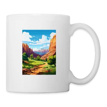 Zion National Park Utah Vintage Travel Poster WPA - Mug - white - Right