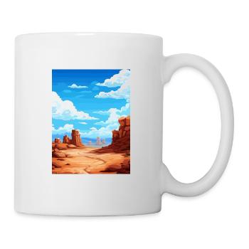 Goblin Valley State Park Vintage voyage affiche WPA - Mug blanc - blanc - Droite
