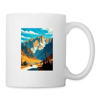Mount Whitney California Vintage Travel Poster WPA - Mug - white - Right