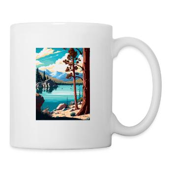 Big Bear Lake California Vintage Travel Poster WPA - Mug - white - Right