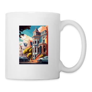 San Francisco California Vintage Travel Poster WPA - Mug - white - Right