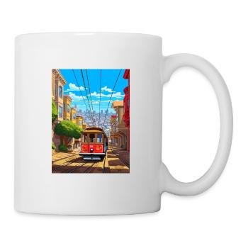 San Francisco California Vintage Travel Poster WPA - Mug - white - Right