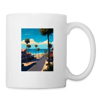 Newport Beach California Vintage Travel Poster WPA - Mug - white - Right
