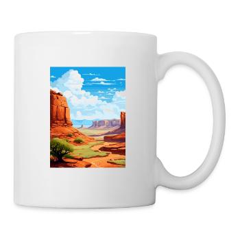 Canyonlands National Park Vintage Travel Poster - Mug - white - Right