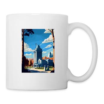 West Point New York State Vintage Travel Poster - Mug - white - Right