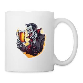 Vampir / Dracula / Blutsauger / Halloween / Mythos - Tasse - Weiß - Rechts
