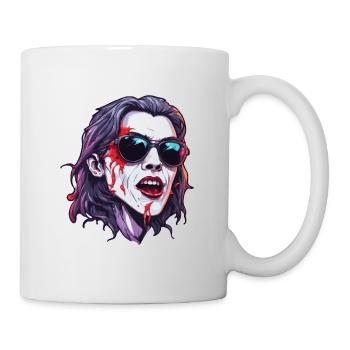 Vampir / Dracula / Blutsauger / Halloween / Mythos - Tasse - Weiß - Rechts