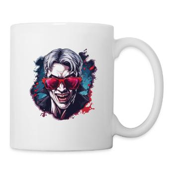 Vampir / Dracula / Blutsauger / Halloween / Mythos - Tasse - Weiß - Rechts