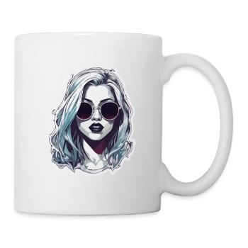 Woman / Pretty / Portrait / Colorful Hair / Model - Mug - white - Right
