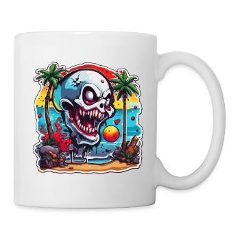 Vampir / Dracula / Blutsauger / Halloween / Mythos - Tasse - Weiß - Rechts