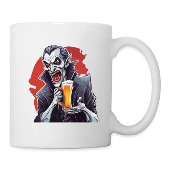 Vampir / Dracula / Blutsauger / Halloween / Mythos - Tasse - Weiß - Rechts