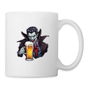 Vampir / Dracula / Blutsauger / Halloween / Mythos - Tasse - Weiß - Rechts