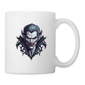 Vampir / Dracula / Blutsauger / Halloween / Mythos - Tasse - Weiß - Rechts